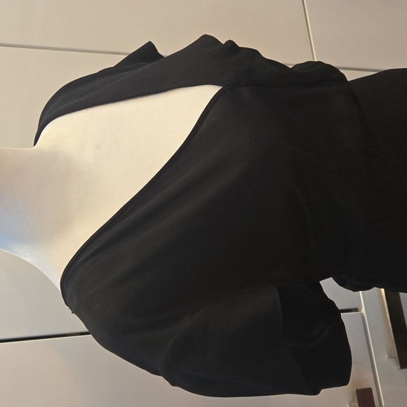 Isabel Marant V Neck Cap Sleeve Midi Black Dress Size 40 - Picture 2 of 8